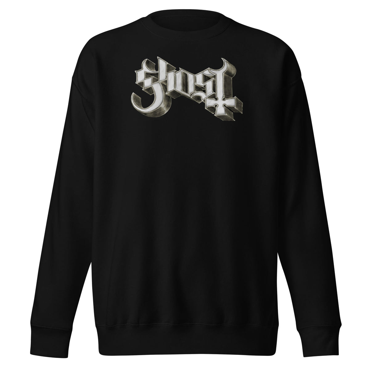 MerchMoment Ghost - Sliver Logo Sweatshirt Black