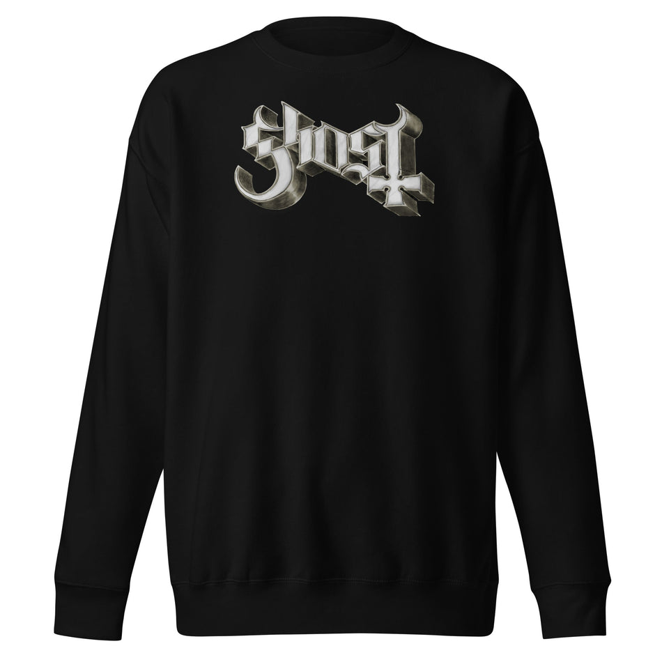 MerchMoment Ghost - Sliver Logo Sweatshirt Black