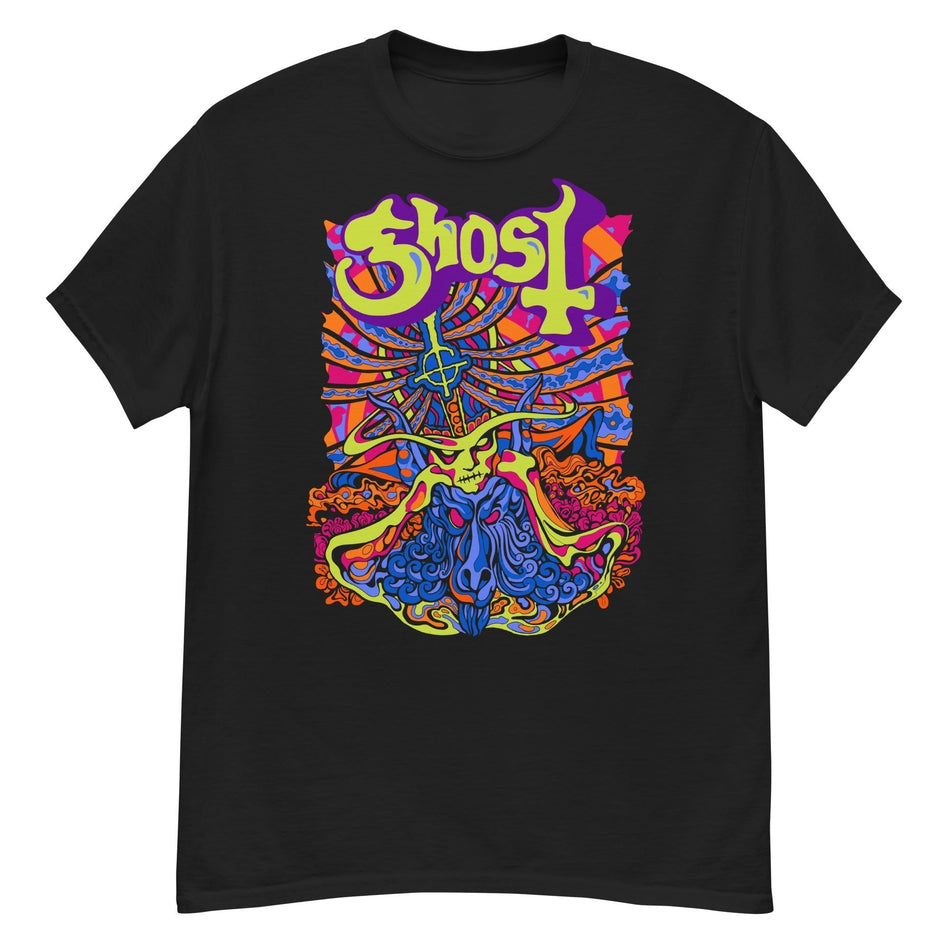 MerchMoment Ghost - Stained Glass T-Shirt Black