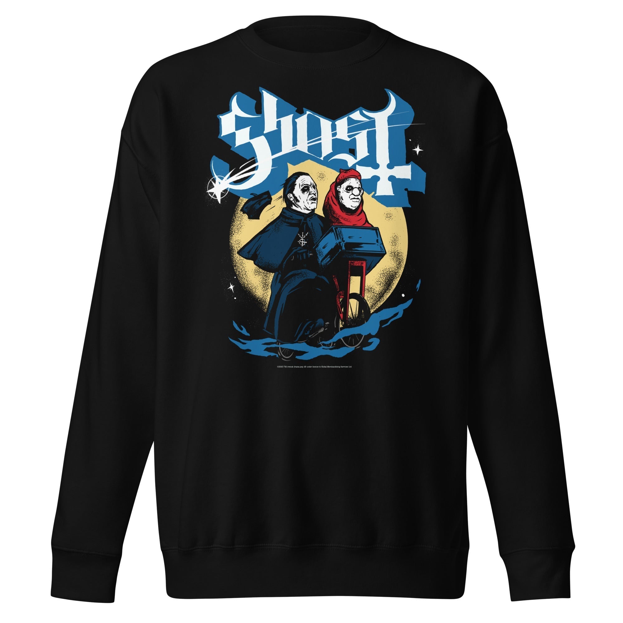MerchMoment Ghost - Two Headed Monster Sweatshirt Black