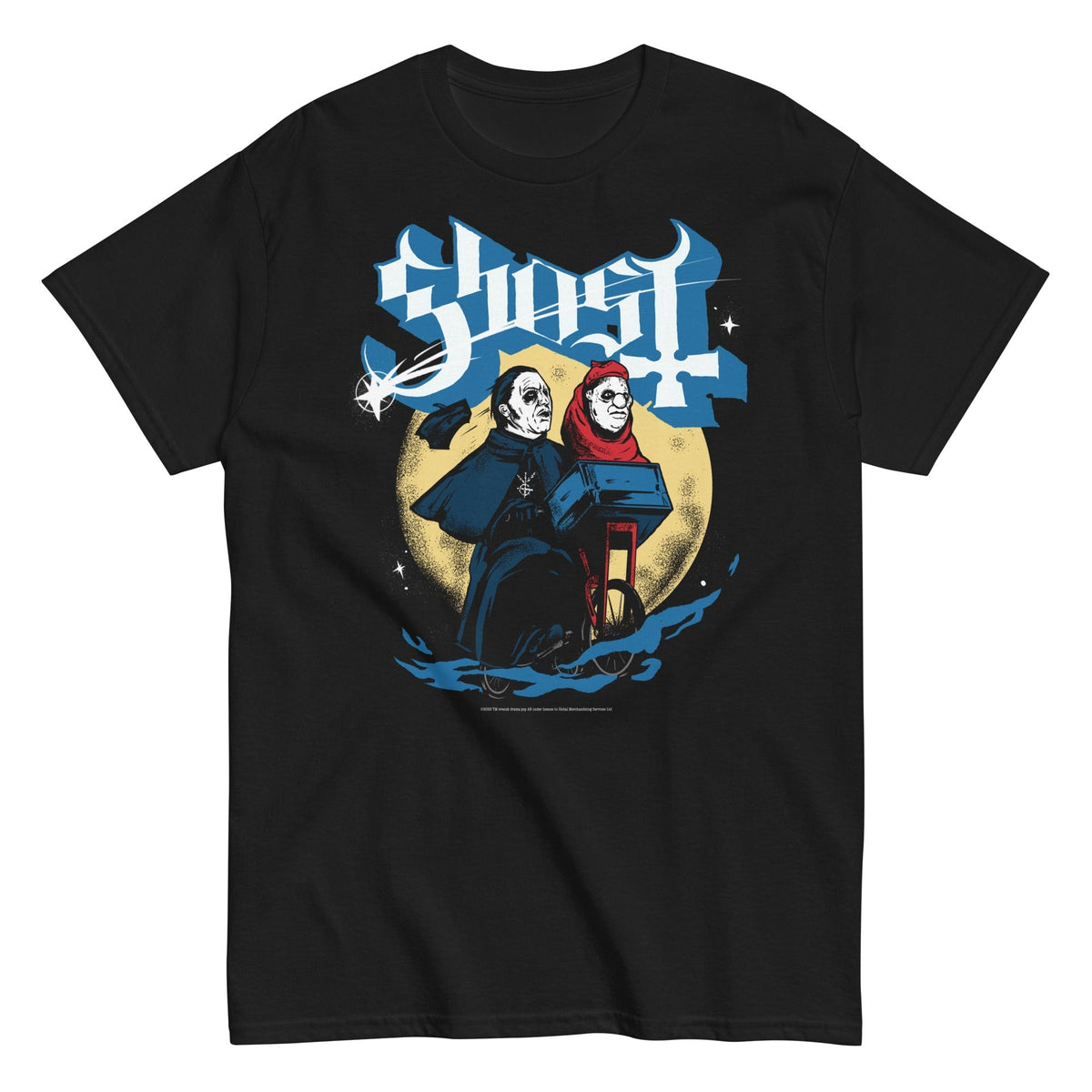 MerchMoment Ghost - Two Headed Monster T-Shirt Black