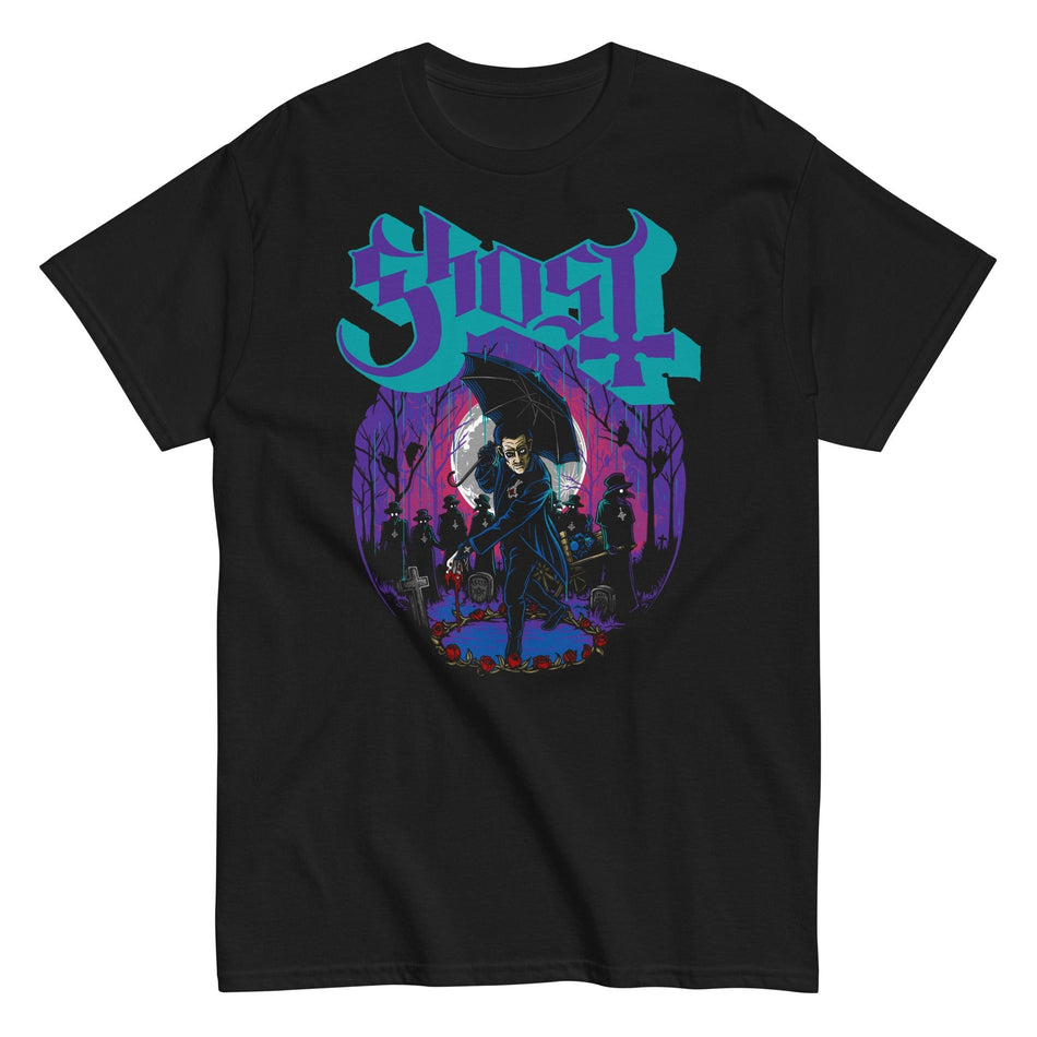 MerchMoment Ghost - Umbrella T-Shirt Black