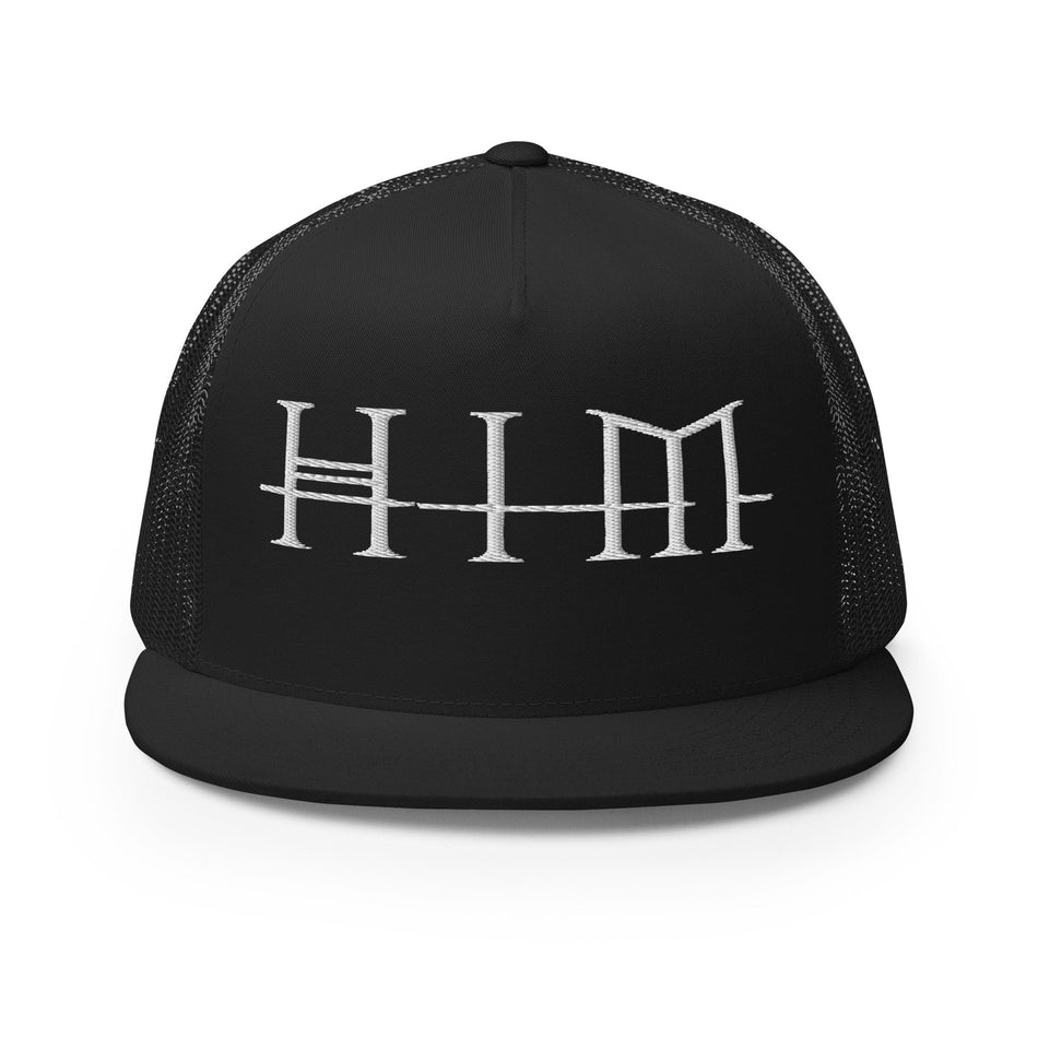 MerchMoment HIM Classic Logo Embroidered Trucker Hat