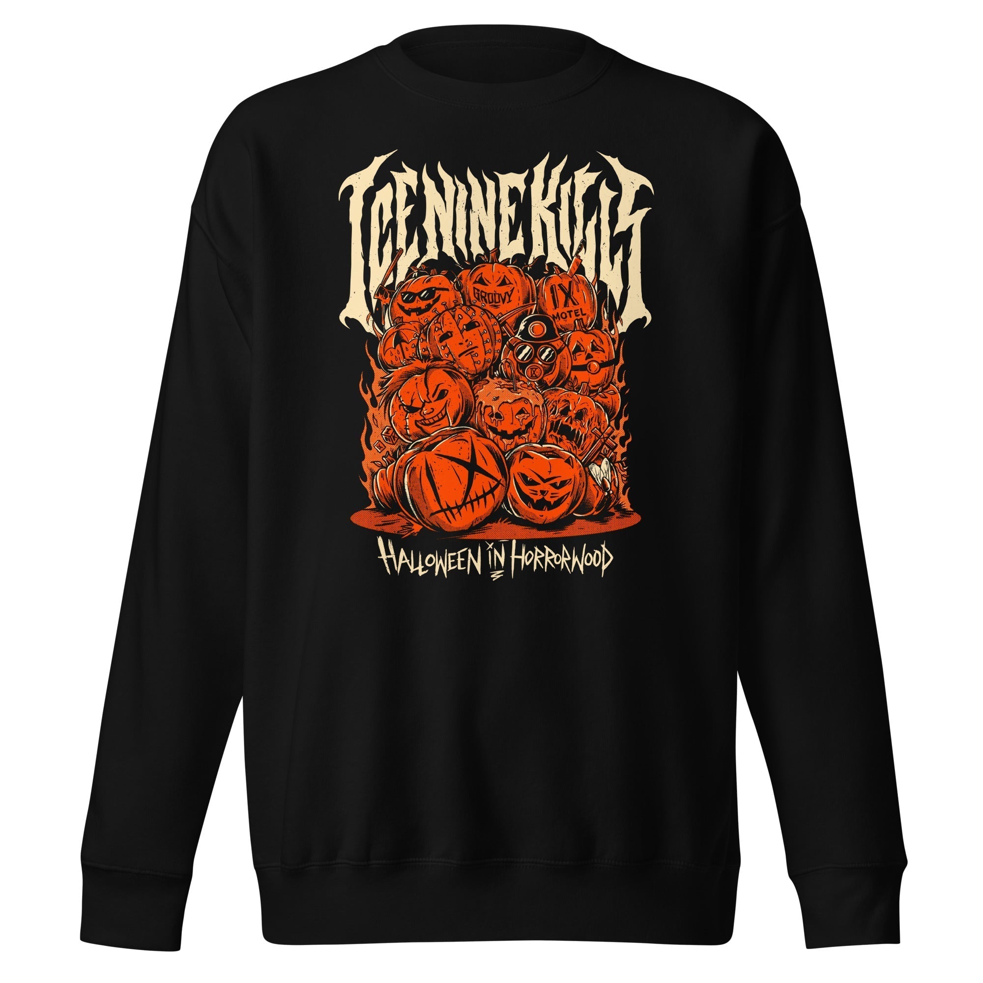 MerchMoment Ice Nine Kills - Halloween Horrorwood Sweatshirt Black