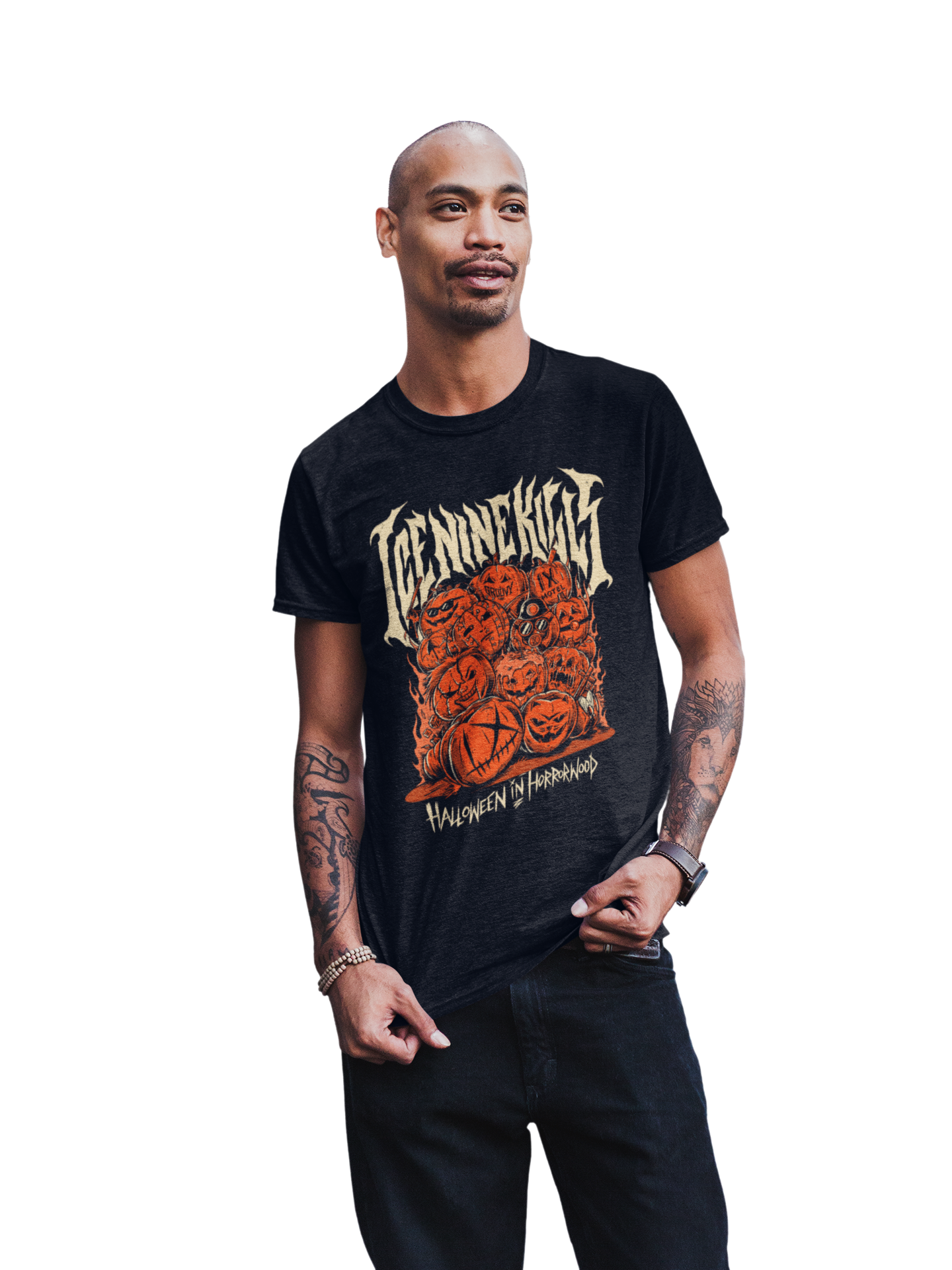 MerchMoment Ice Nine Kills - Halloween Horrorwood T-Shirt Black