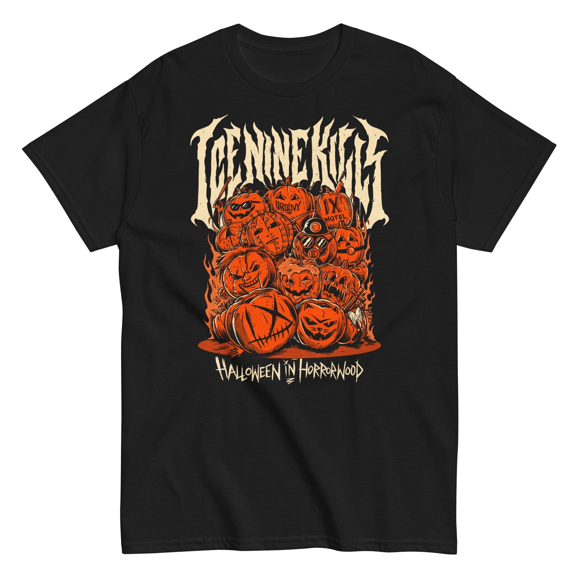 MerchMoment Ice Nine Kills - Halloween Horrorwood T-Shirt Black