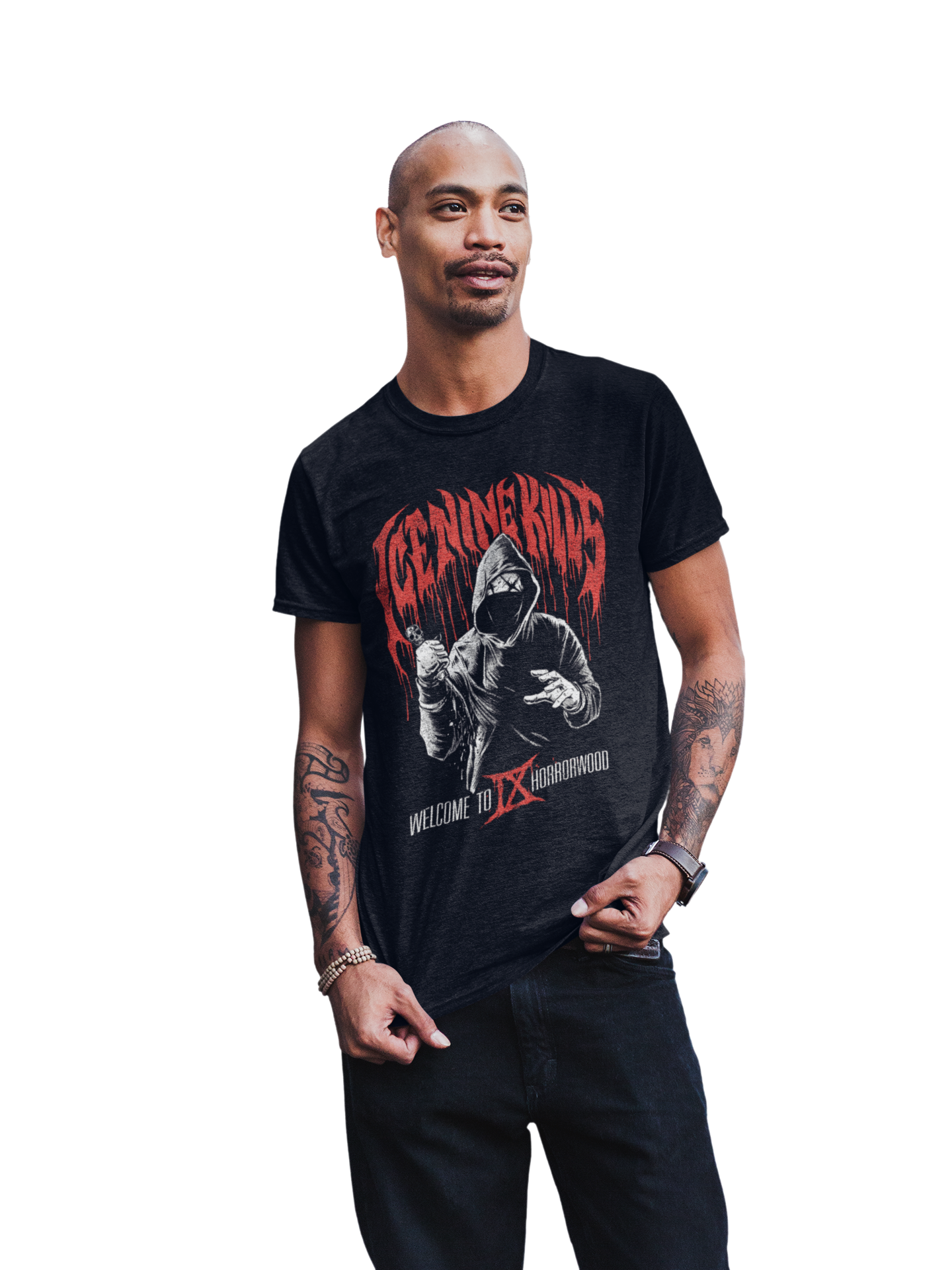MerchMoment Ice Nine Kills - IX Horrorwood T-Shirt Black