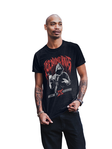 MerchMoment Ice Nine Kills - IX Horrorwood T-Shirt Black