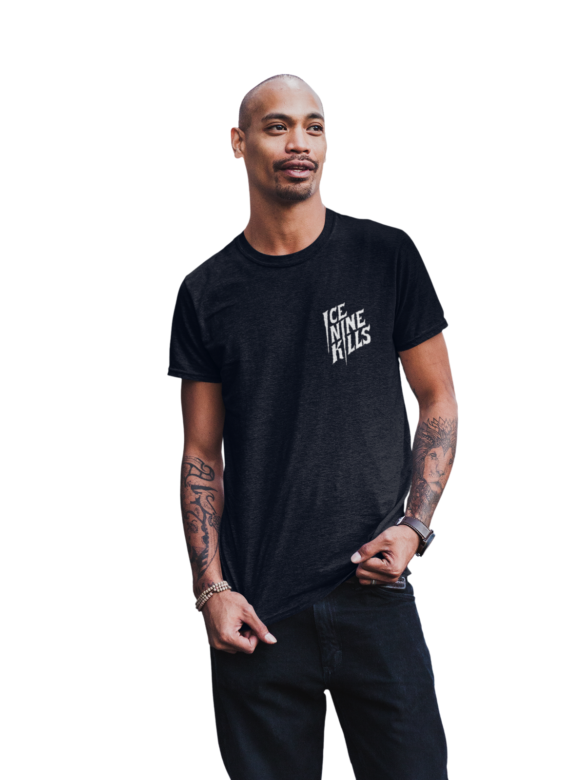 MerchMoment Ice Nine Kills - Long I Logo T-Shirt Black