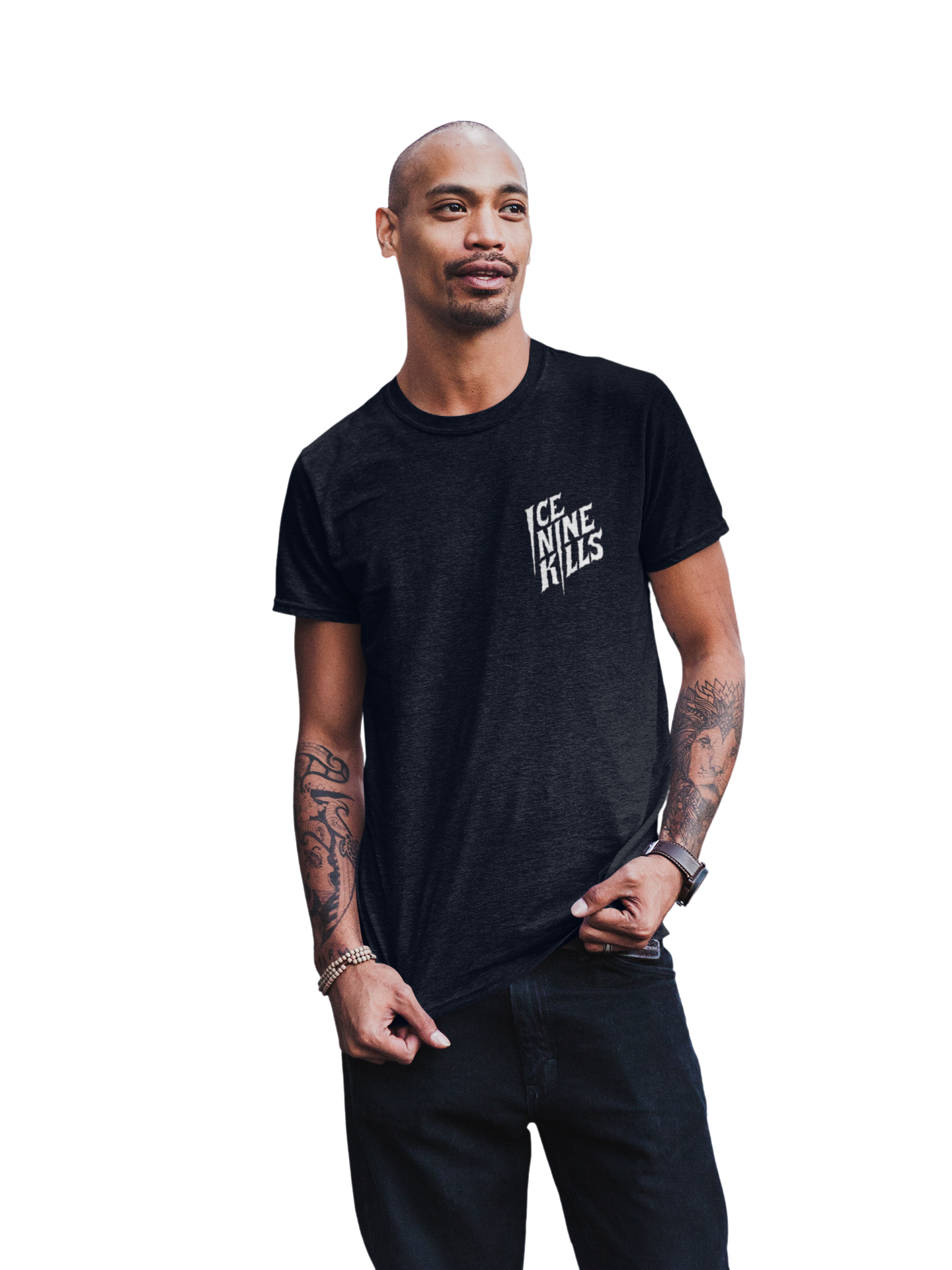 MerchMoment Ice Nine Kills - Long I Logo T-Shirt Black