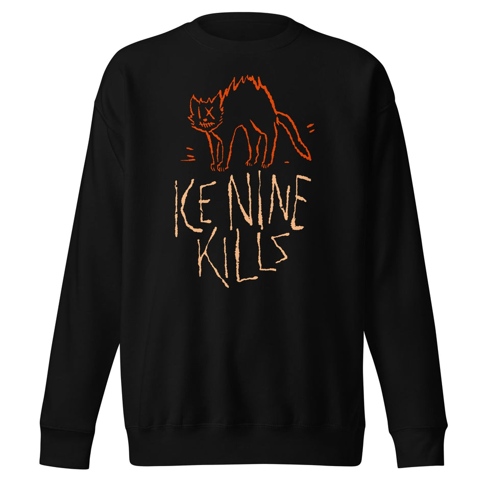 MerchMoment Ice Nine Kills - Scratchy Cat Sweatshirt Black