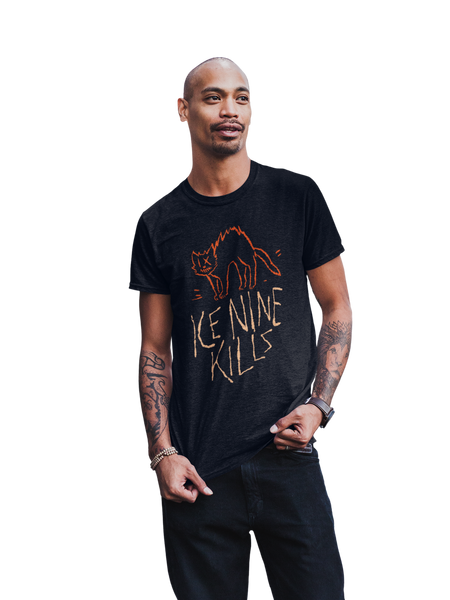 MerchMoment Ice Nine Kills - Scratchy Cat T-Shirt Black