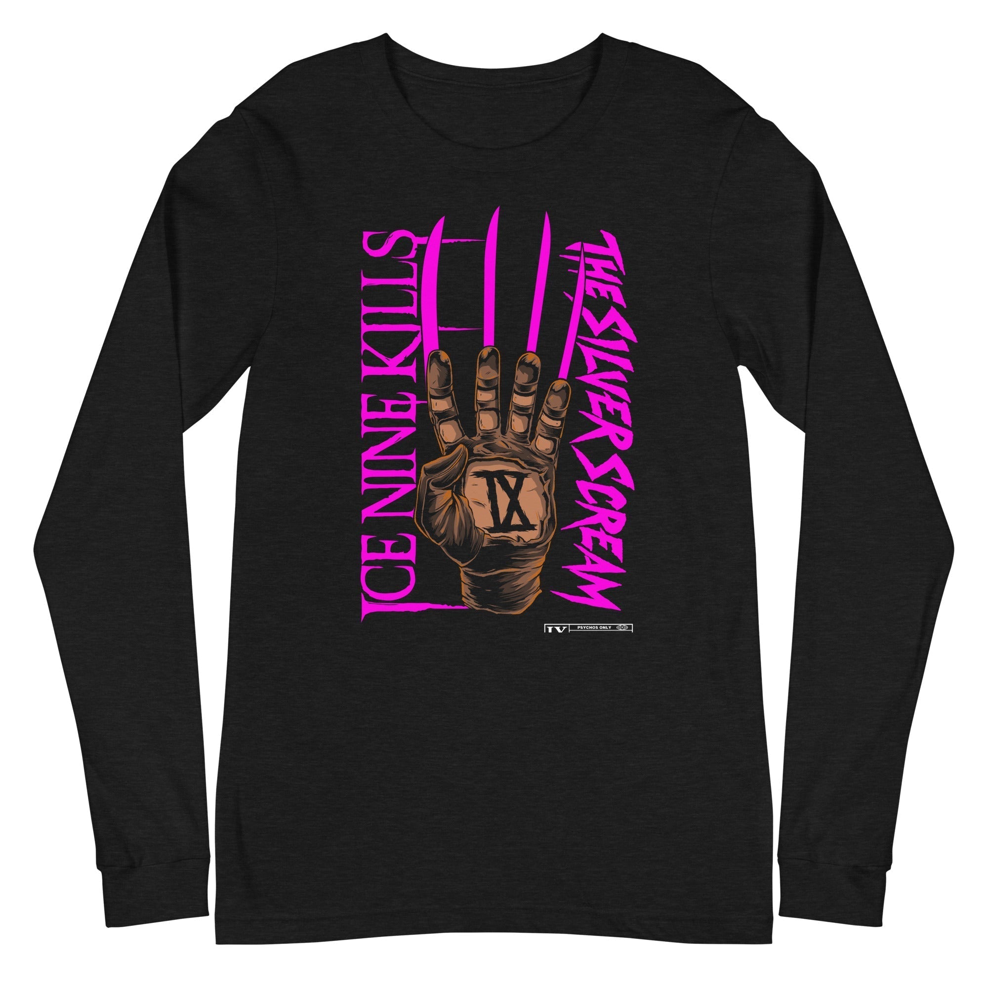 MerchMoment Ice Nine Kills - Silver Scream Long Sleeve T-Shirt Black