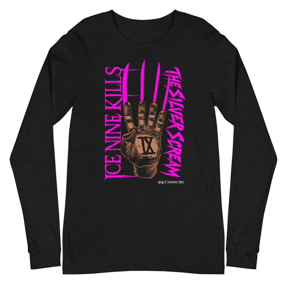 MerchMoment Ice Nine Kills - Silver Scream Long Sleeve T-Shirt Black
