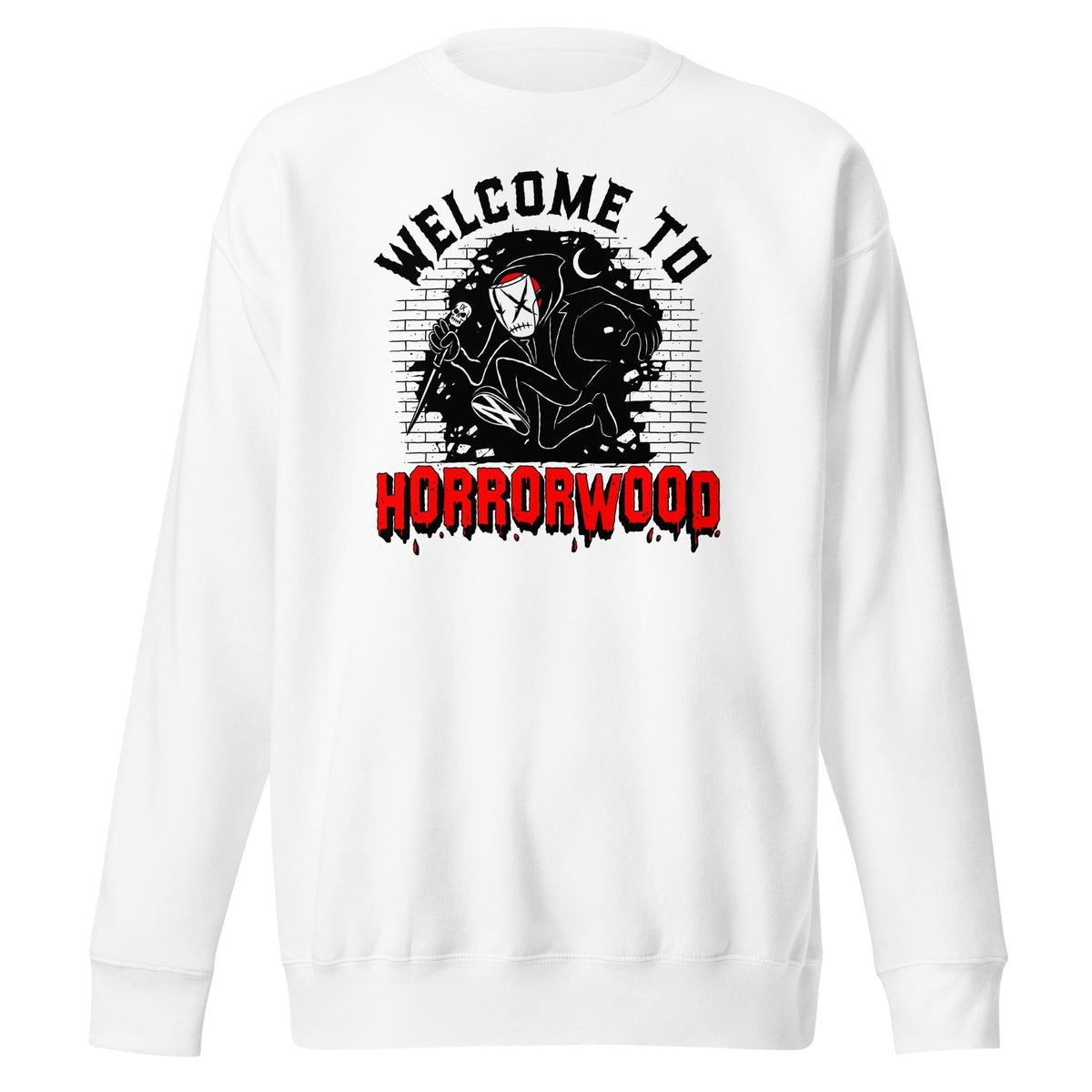 MerchMoment Ice Nine Kills - Welcome to Horrorwood Sweatshirt White