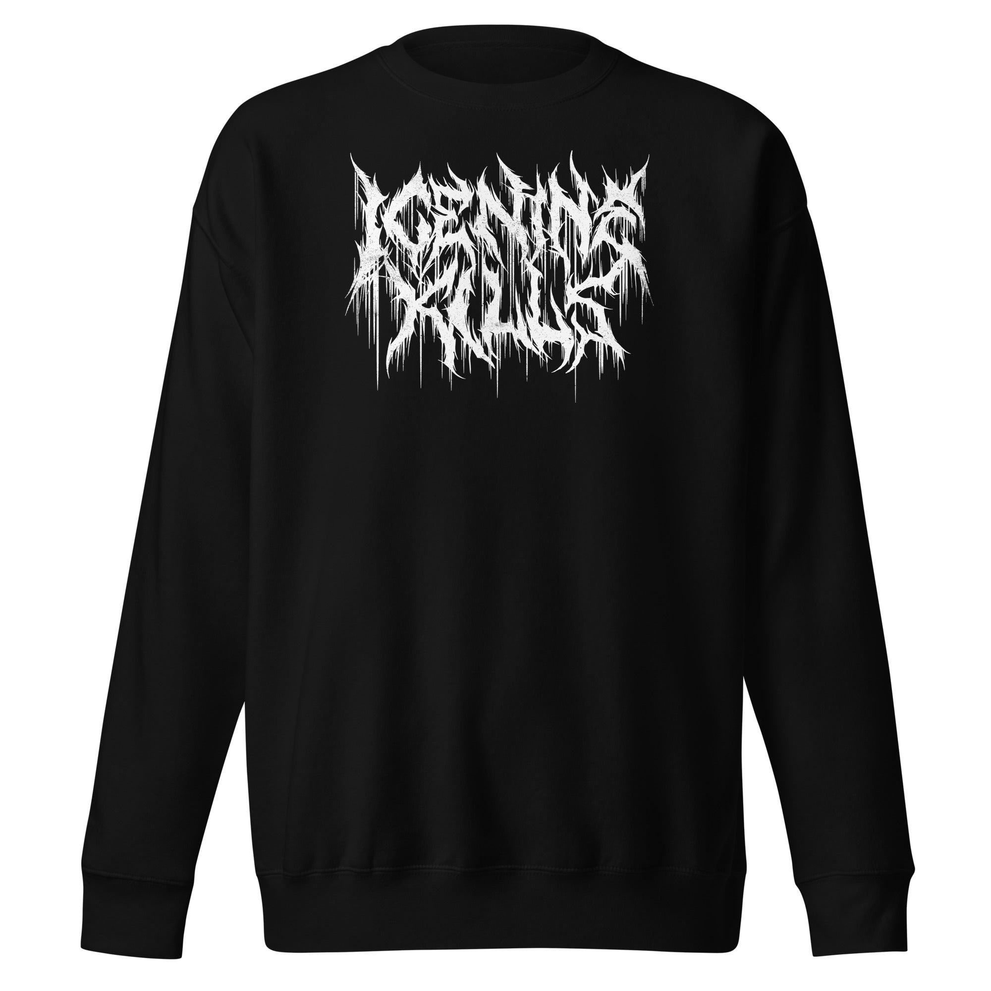 MerchMoment Ice Nine Kills - White Drip Logo Sweatshirt Black