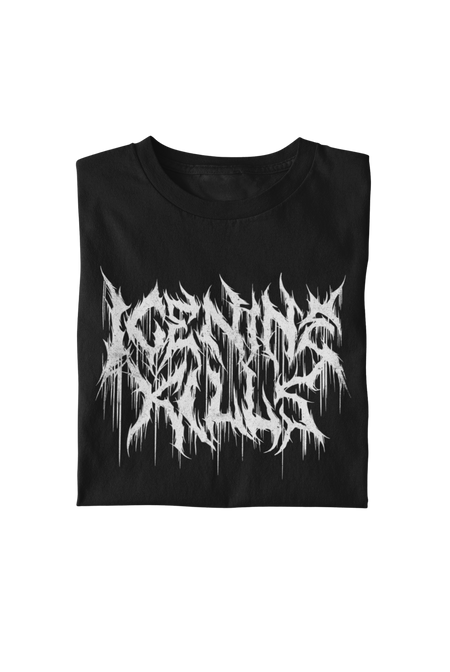 MerchMoment Ice Nine Kills - White Drip Logo T-Shirt Black