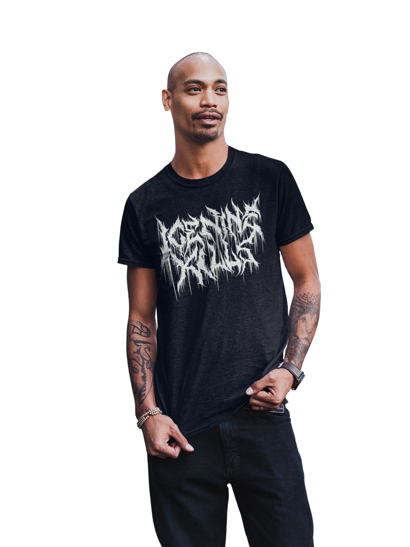 MerchMoment Ice Nine Kills - White Drip Logo T-Shirt Black