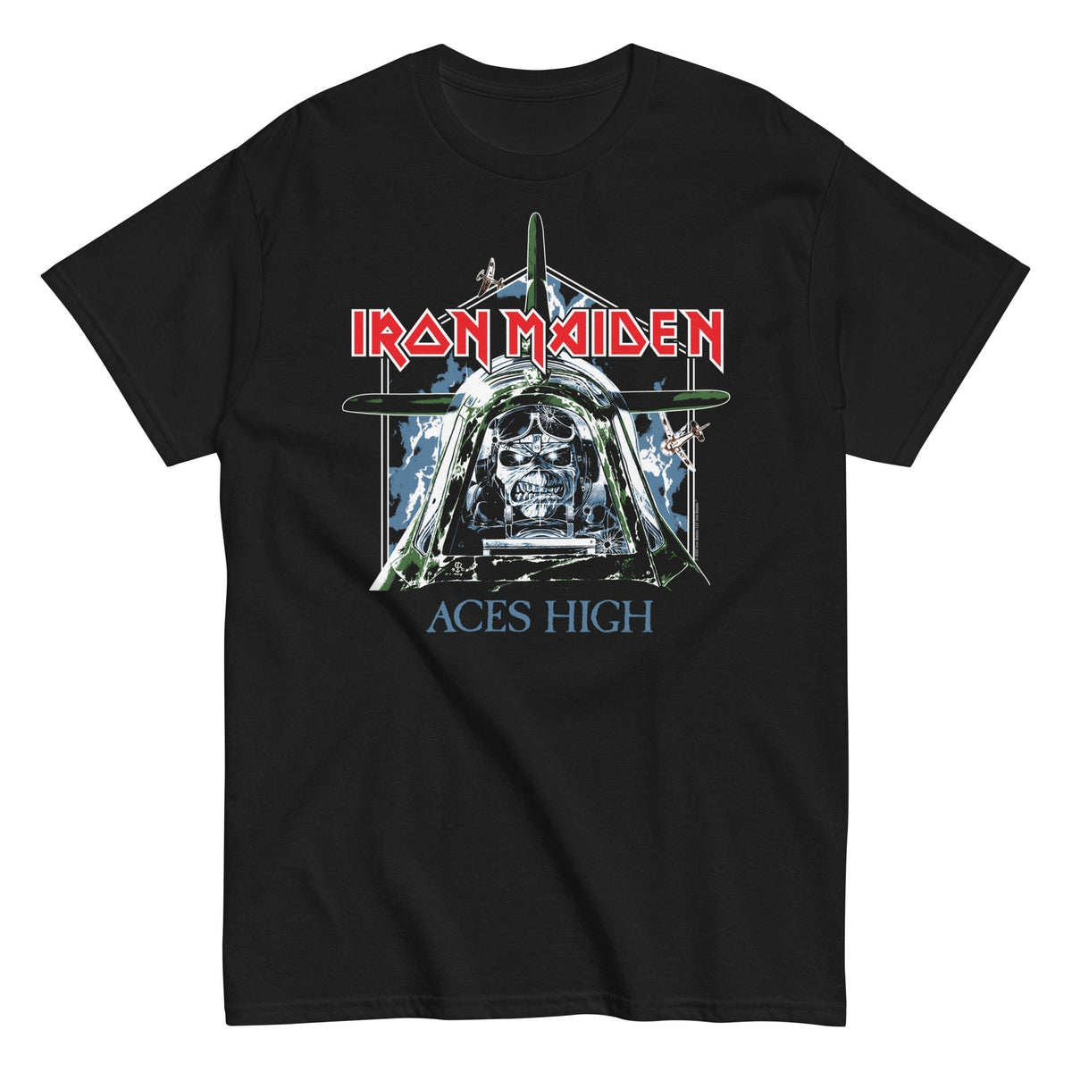 MerchMoment Iron Maiden - Aces High T-Shirt Black