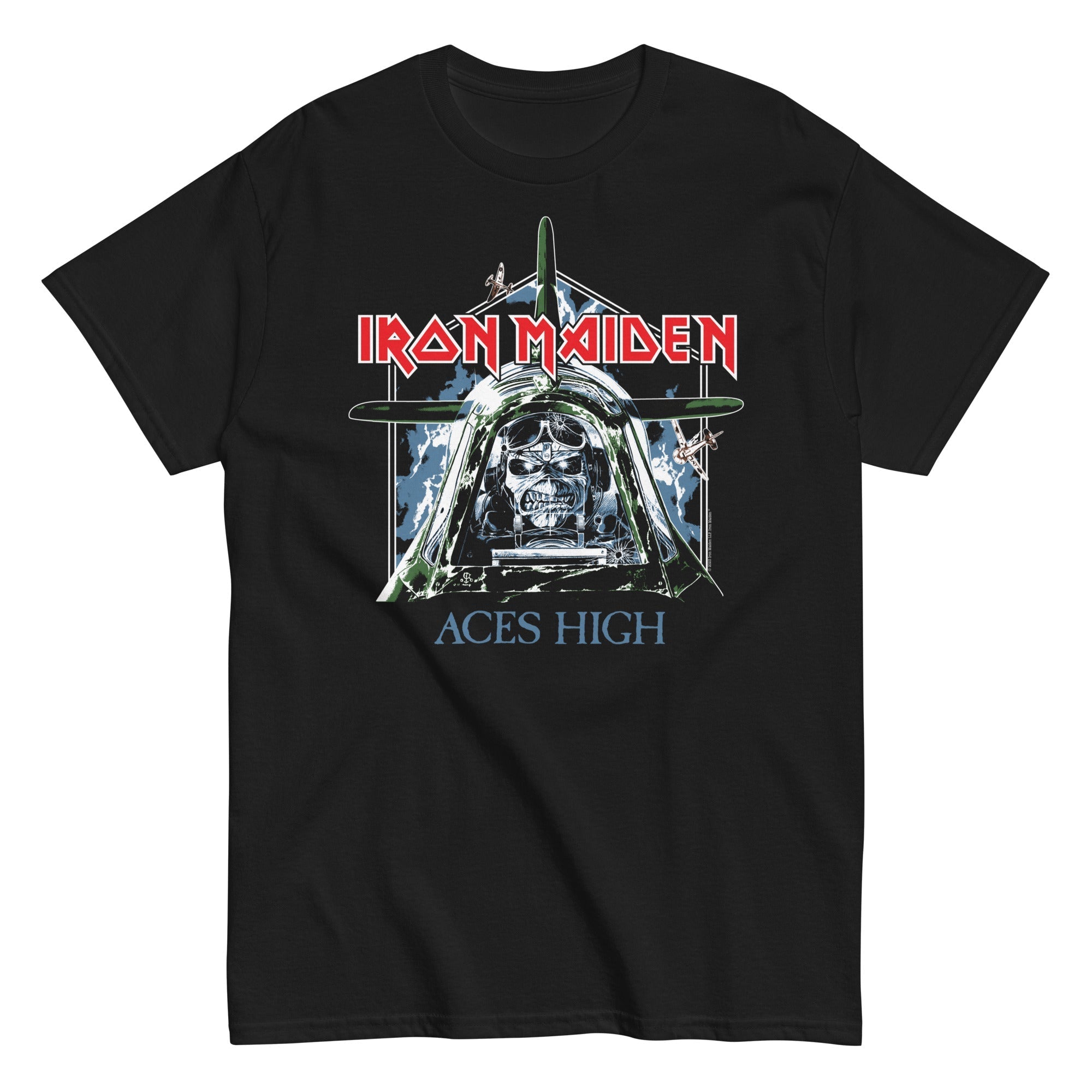 MerchMoment Iron Maiden - Aces High T-Shirt Black