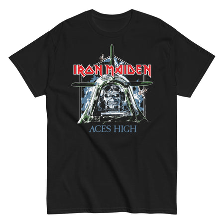 MerchMoment Iron Maiden - Aces High T-Shirt Black