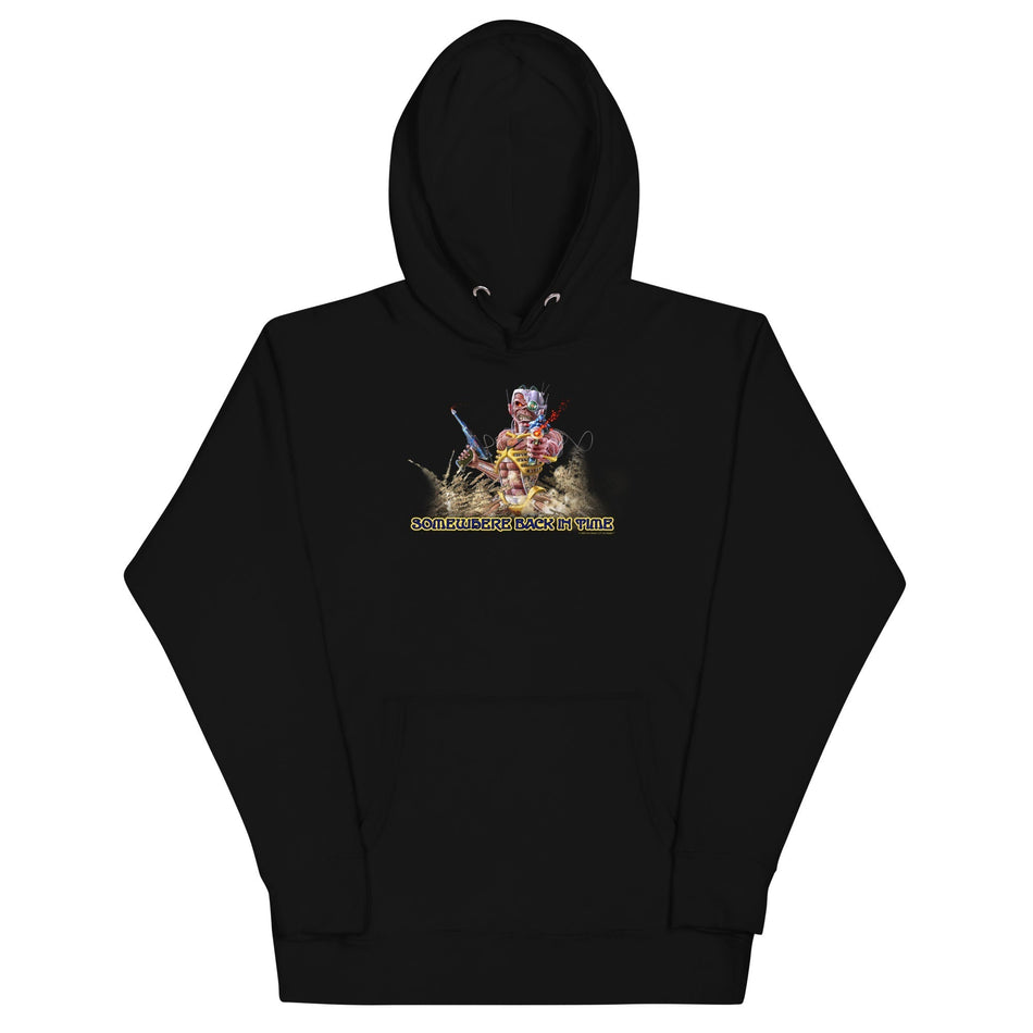 MerchMoment Iron Maiden - Back in Time Hoodie Black