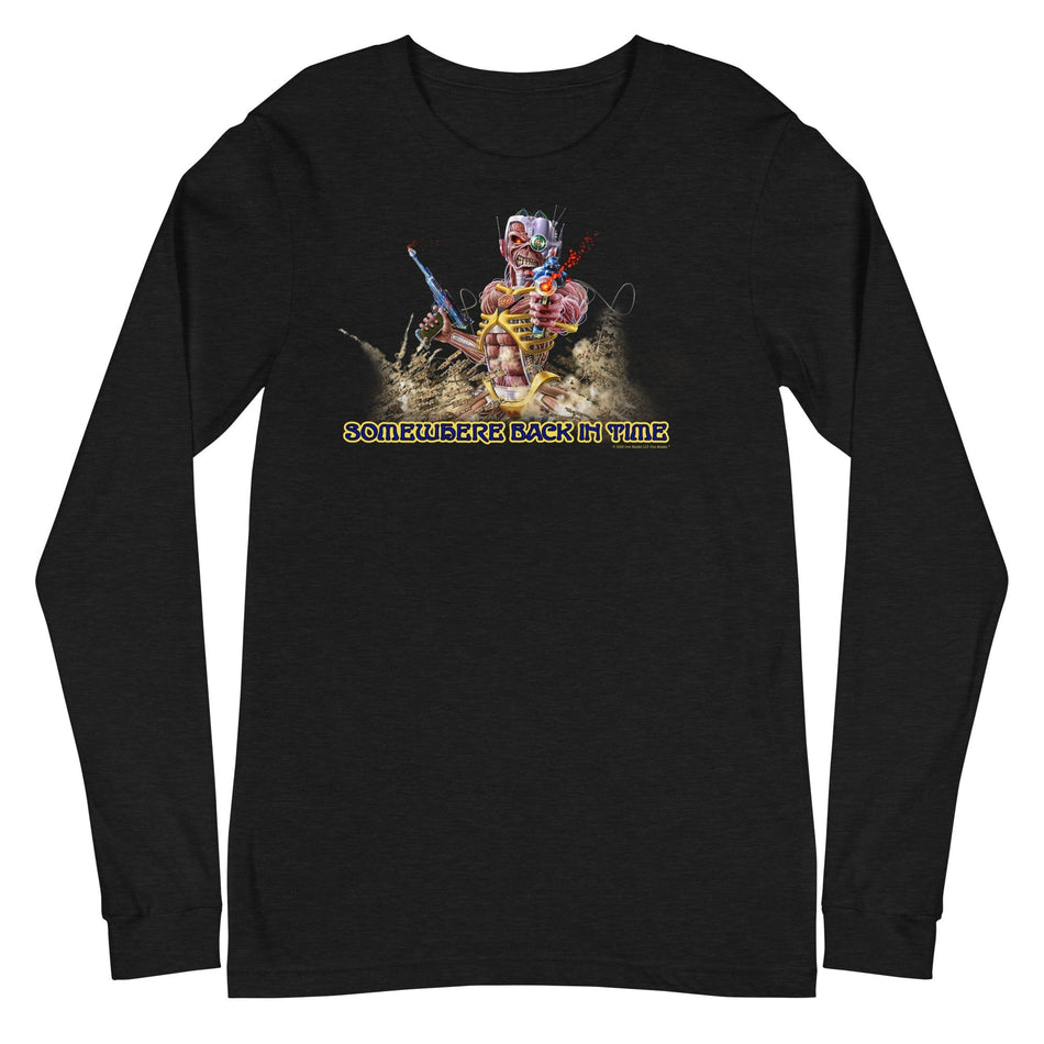 MerchMoment Iron Maiden - Back in Time Long Sleeve T-Shirt Black