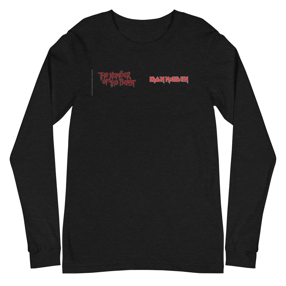 MerchMoment Iron Maiden - Beast Logo Long Sleeve T-Shirt Black