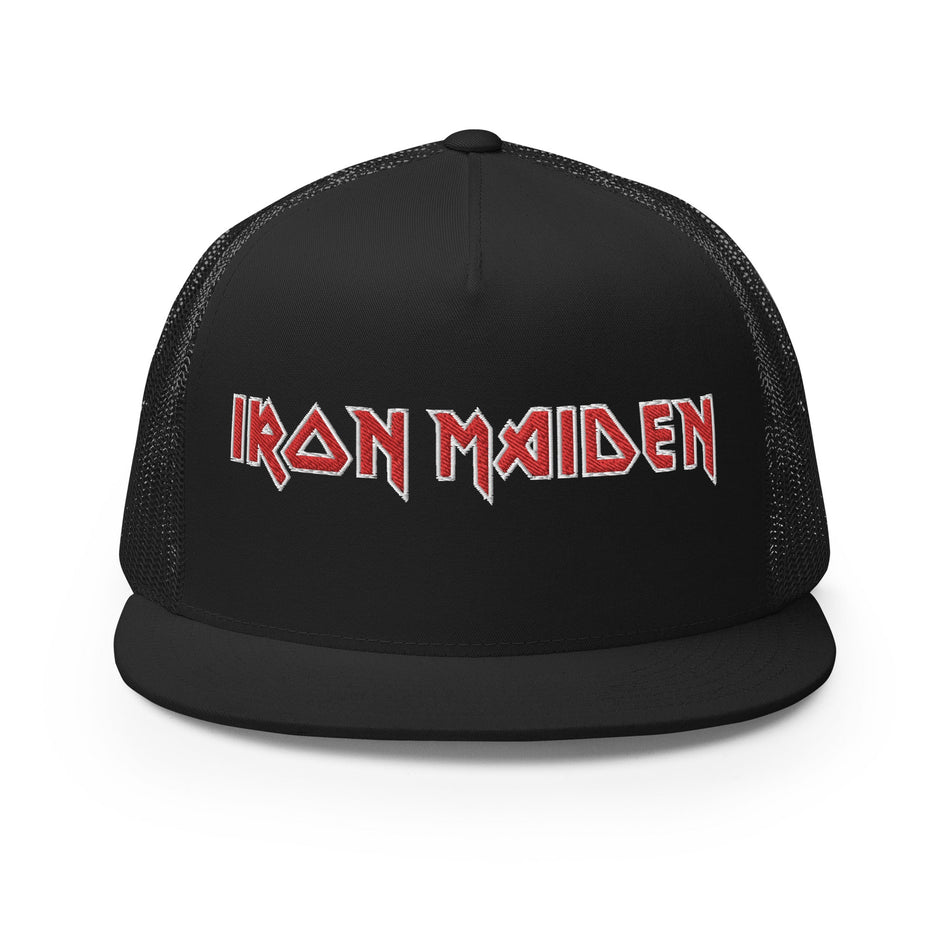 MerchMoment Iron Maiden Classic Logo Embroidered Trucker Hat