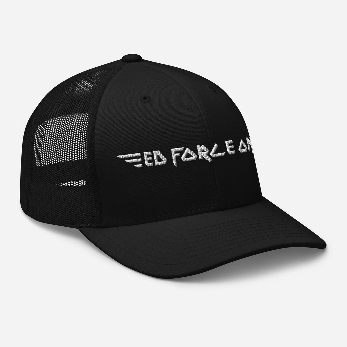 MerchMoment Iron Maiden Ed Force One Embroidered Trucker Hat