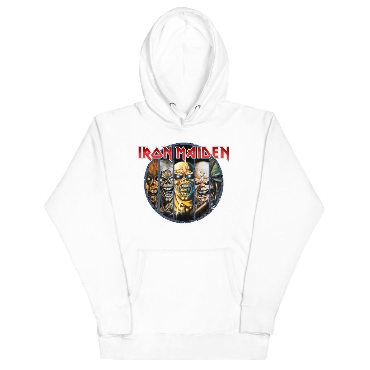 MerchMoment Iron Maiden - Eddies Hoodie White