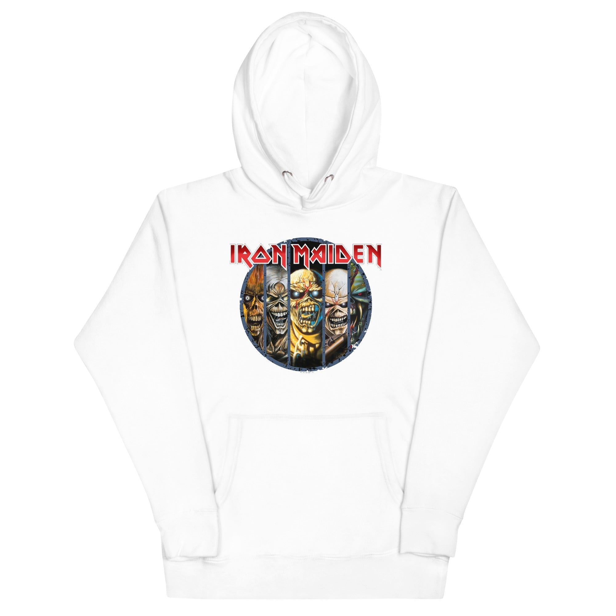 MerchMoment Iron Maiden - Eddies Hoodie White
