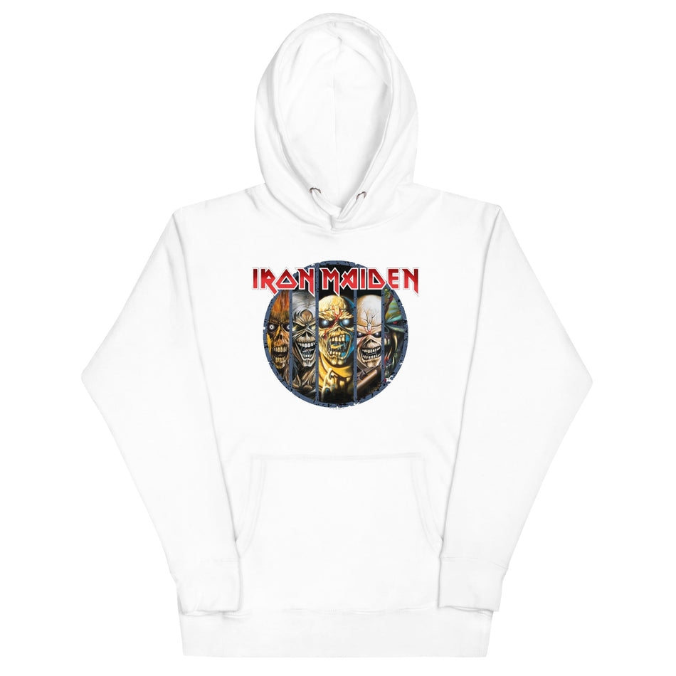 MerchMoment Iron Maiden - Eddies Hoodie White