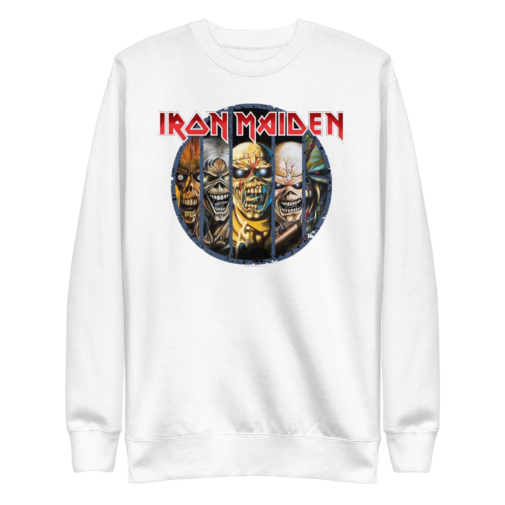 MerchMoment Iron Maiden - Eddies Sweatshirt White