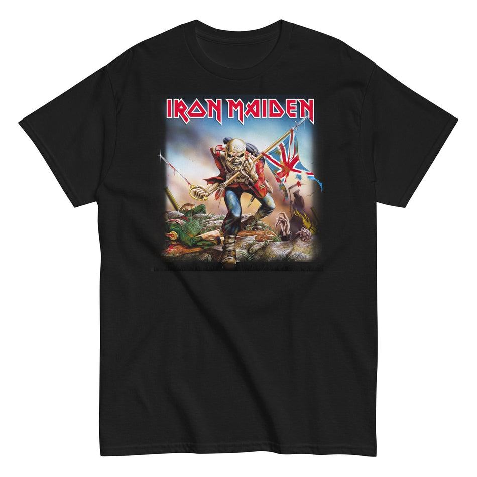 MerchMoment Iron Maiden - Flag T-Shirt Black
