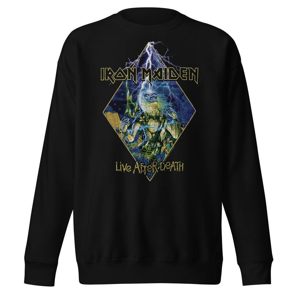 MerchMoment Iron Maiden - Lightning Sweatshirt Black