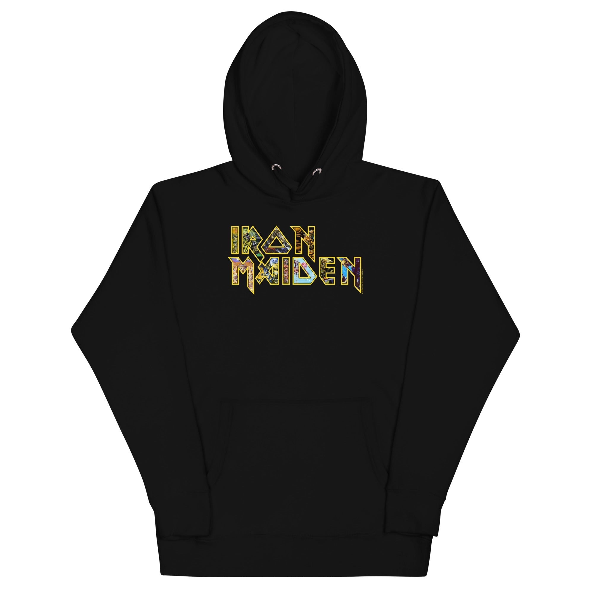 MerchMoment Iron Maiden - Logo Eddie Hoodie Black
