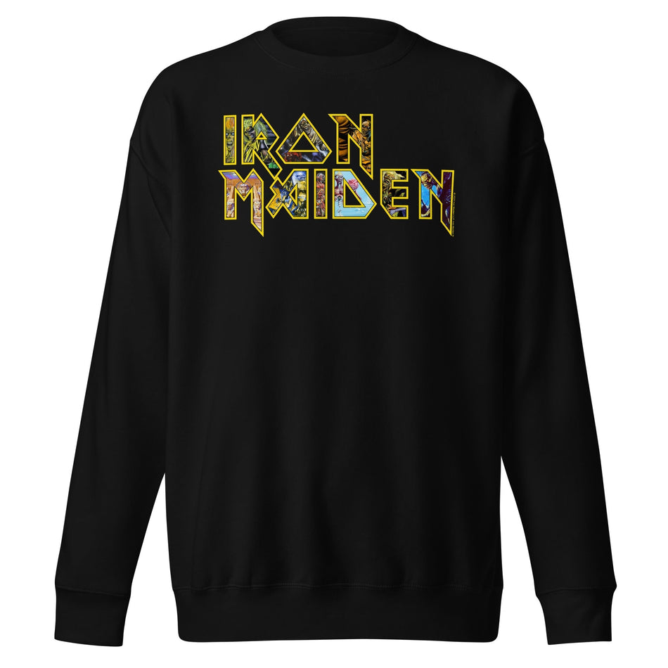 MerchMoment Iron Maiden - Logo Eddie Sweatshirt Black
