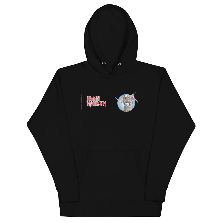 MerchMoment Iron Maiden - Logo Flag Hoodie Black