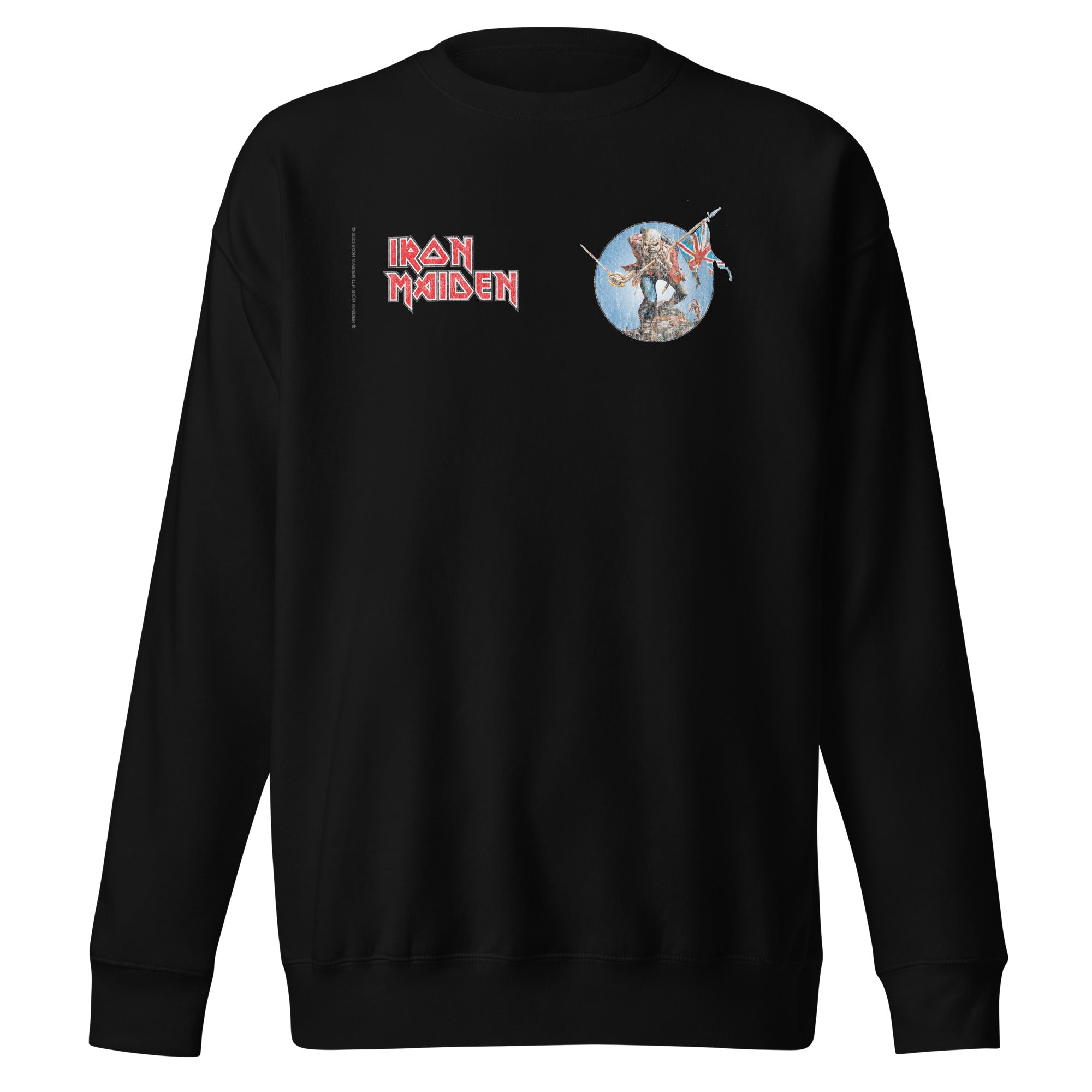 MerchMoment Iron Maiden - Logo Flag Sweatshirt Black