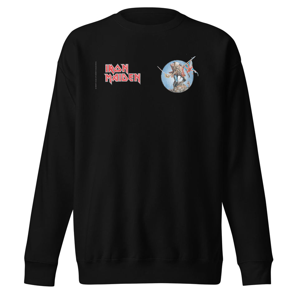 MerchMoment Iron Maiden - Logo Flag Sweatshirt Black