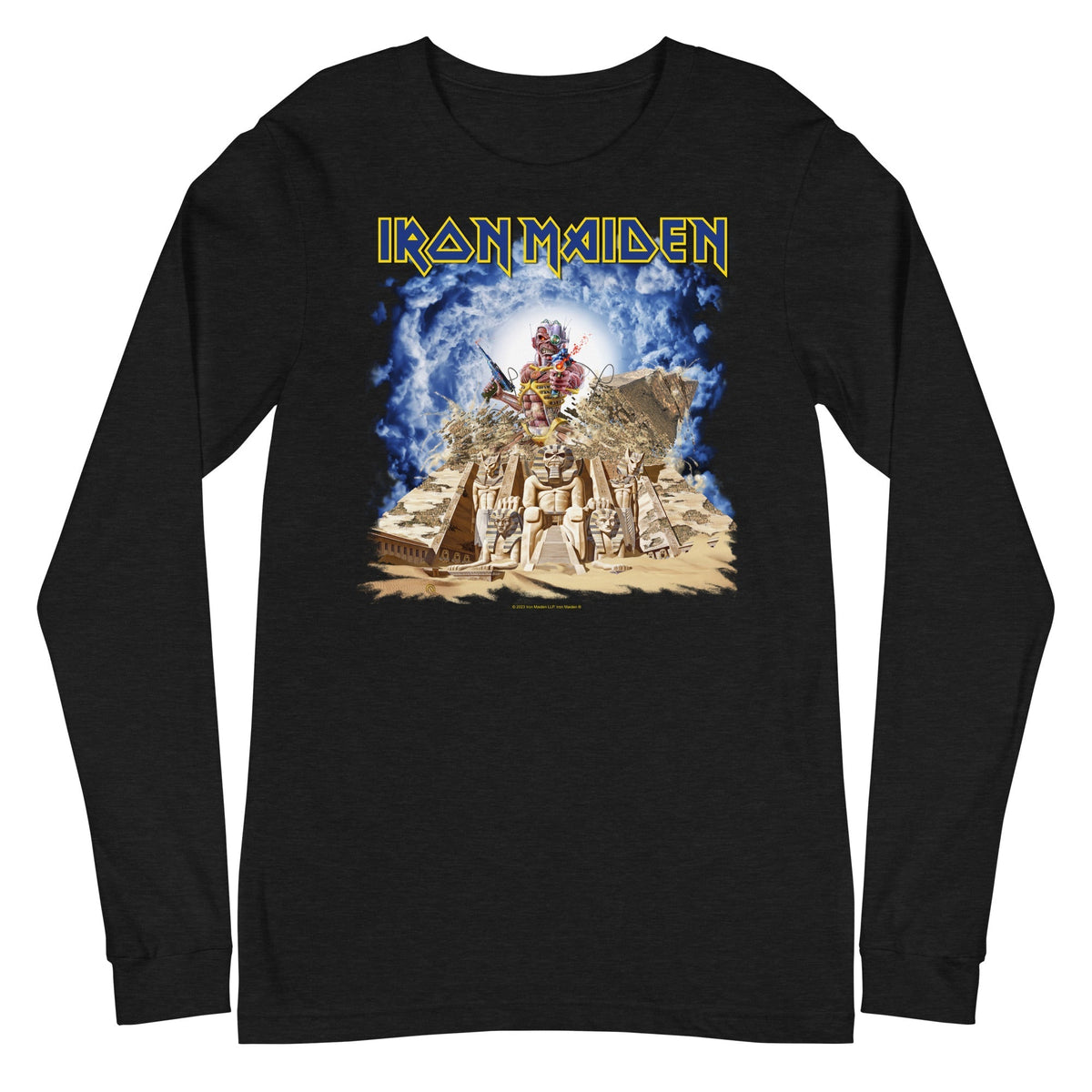 MerchMoment Iron Maiden - Pharoh Eddie Long Sleeve T-Shirt Black