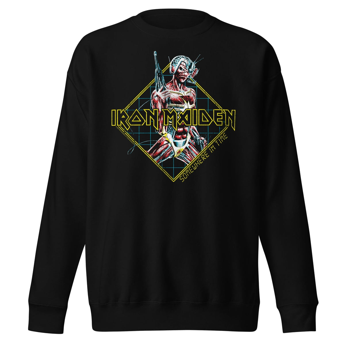 MerchMoment Iron Maiden - Rhombus Sweatshirt Black