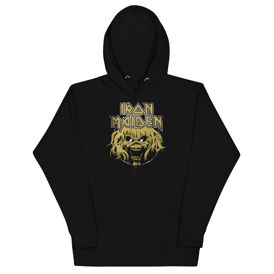 MerchMoment Iron Maiden - Stacked Logo Hoodie Black