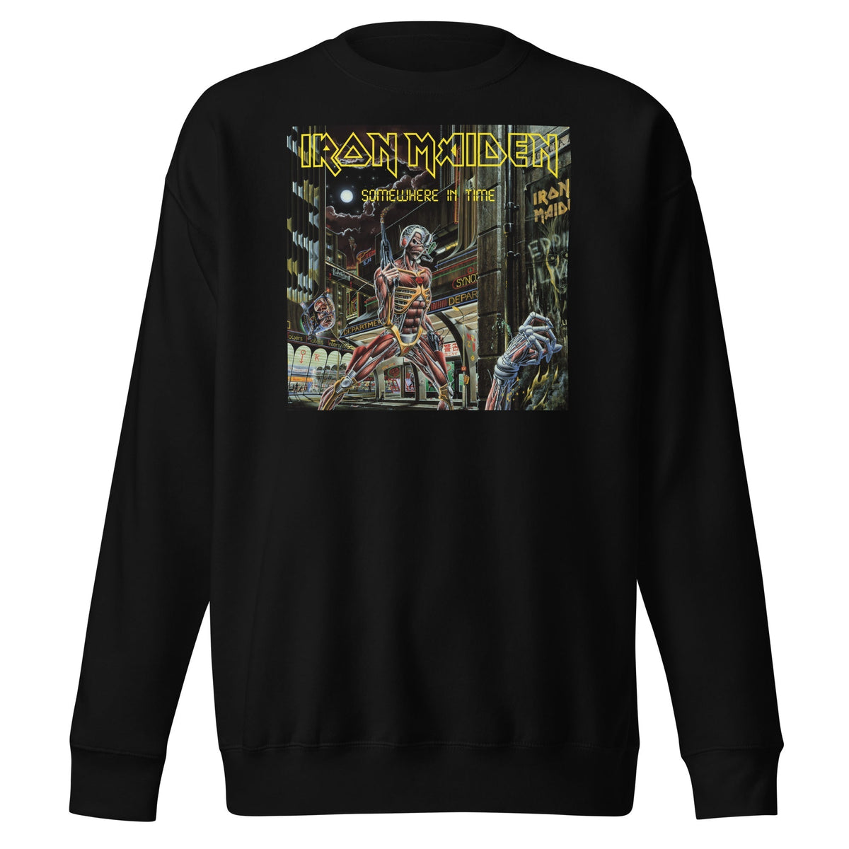 MerchMoment Iron Maiden - Times City Sweatshirt Black
