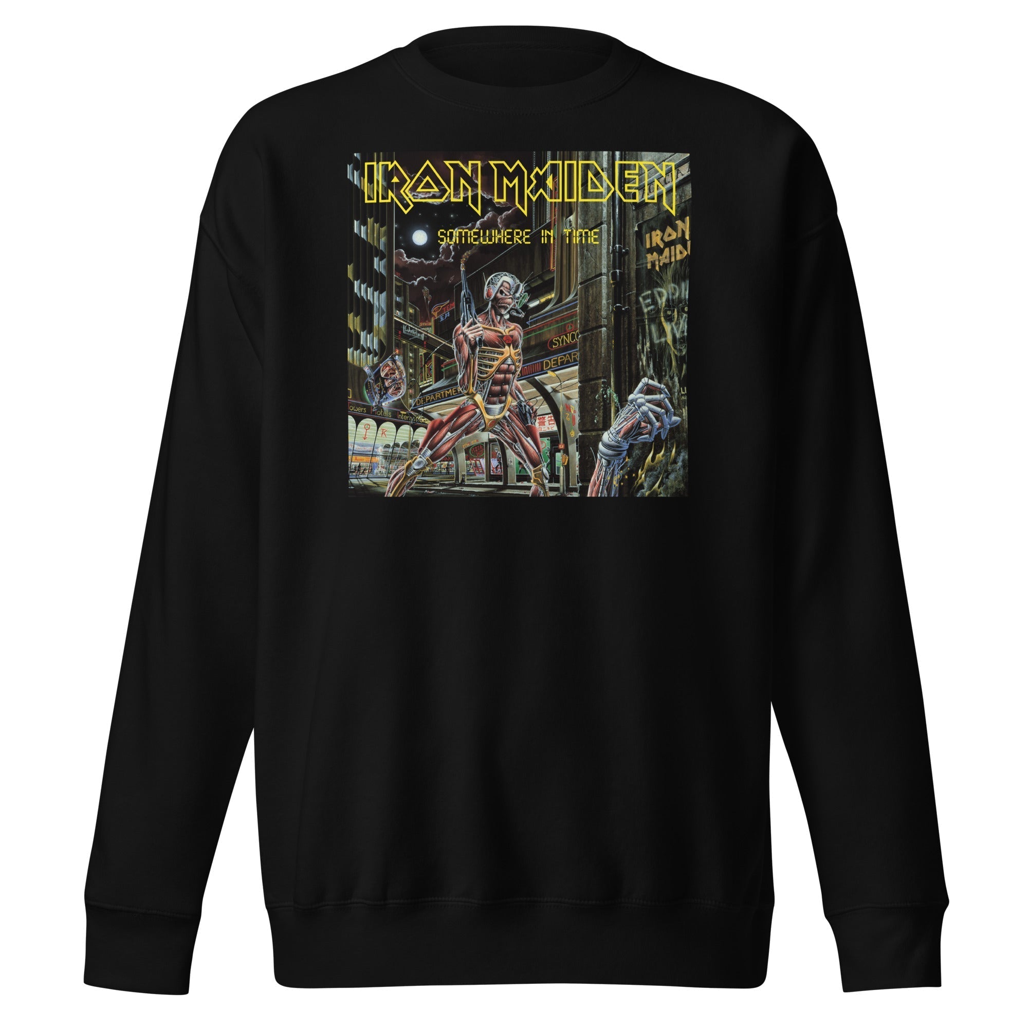MerchMoment Iron Maiden - Times City Sweatshirt Black