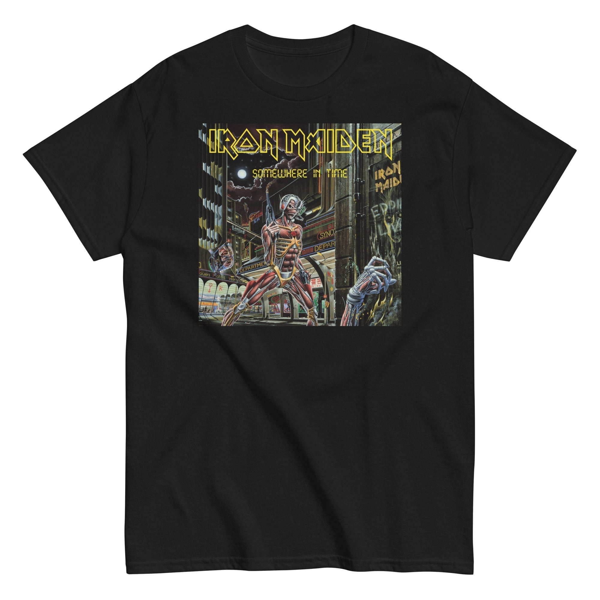 MerchMoment Iron Maiden - Times City T-Shirt Black
