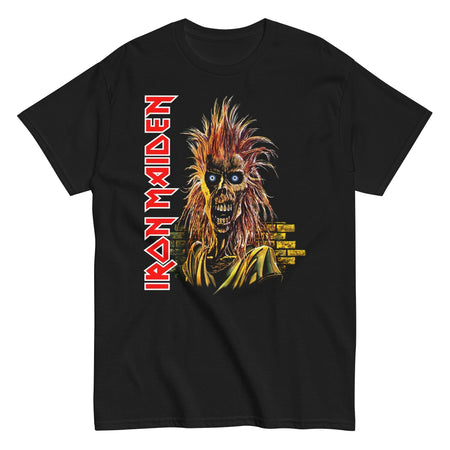 MerchMoment Iron Maiden - Vertical Eddie T-Shirt Black