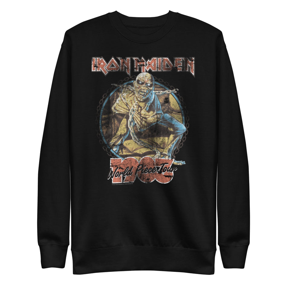 MerchMoment Iron Maiden - World Peace Tour Sweatshirt Black