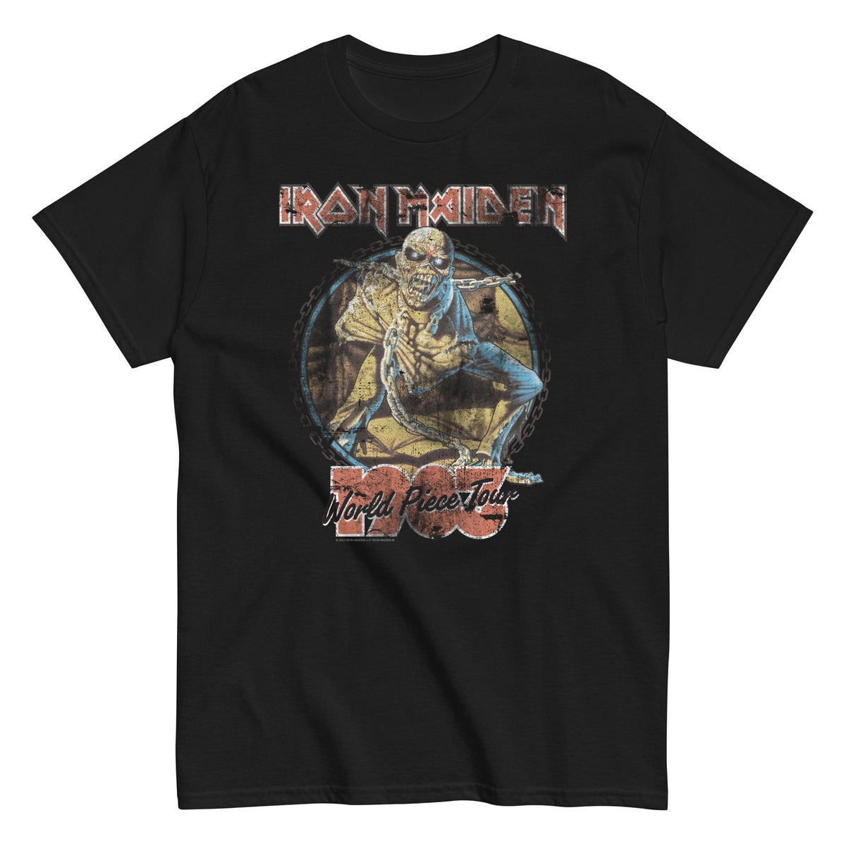 MerchMoment Iron Maiden - World Peace Tour T-Shirt Black